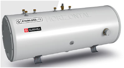 Gledhill Stainless Lite PLUS Horizontal Unvented hot water cylinder technical manual
