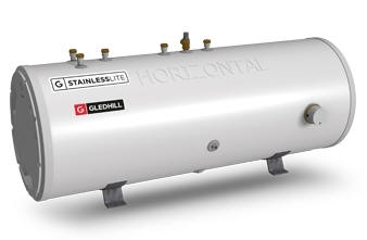Unvented horizontal hot water cylinders