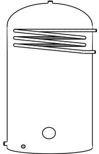 ShowerCyl Direct - Mains pressure shower water, gravity hot water Heated by single electric immersion heater