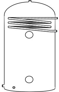 ShowerCyl E7 Direct - Heated by off-peak and boost element provides both gravity and mains pressure hot water for shower