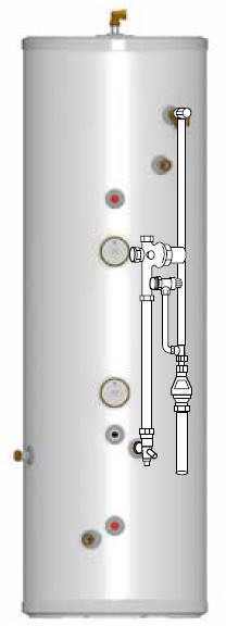 Gledhill Stainless Lite Plus direct solar unvented hot water cylinder