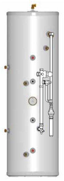Gledhill Stainless Lite Plus indirect solar unvented hot water cylinder