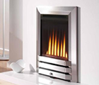 Inset gas fire