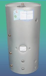 Solar Cylinder - The Gledhill Sunspeed 1 and Sunspeed 2 gravity hot water cylinders with solar input